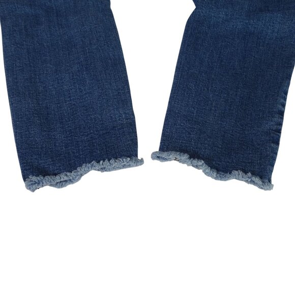 Hammer Ripped Denim Skinny Jeans Distressed Juniors Size 11 Raw Hem - Picture 4 of 11